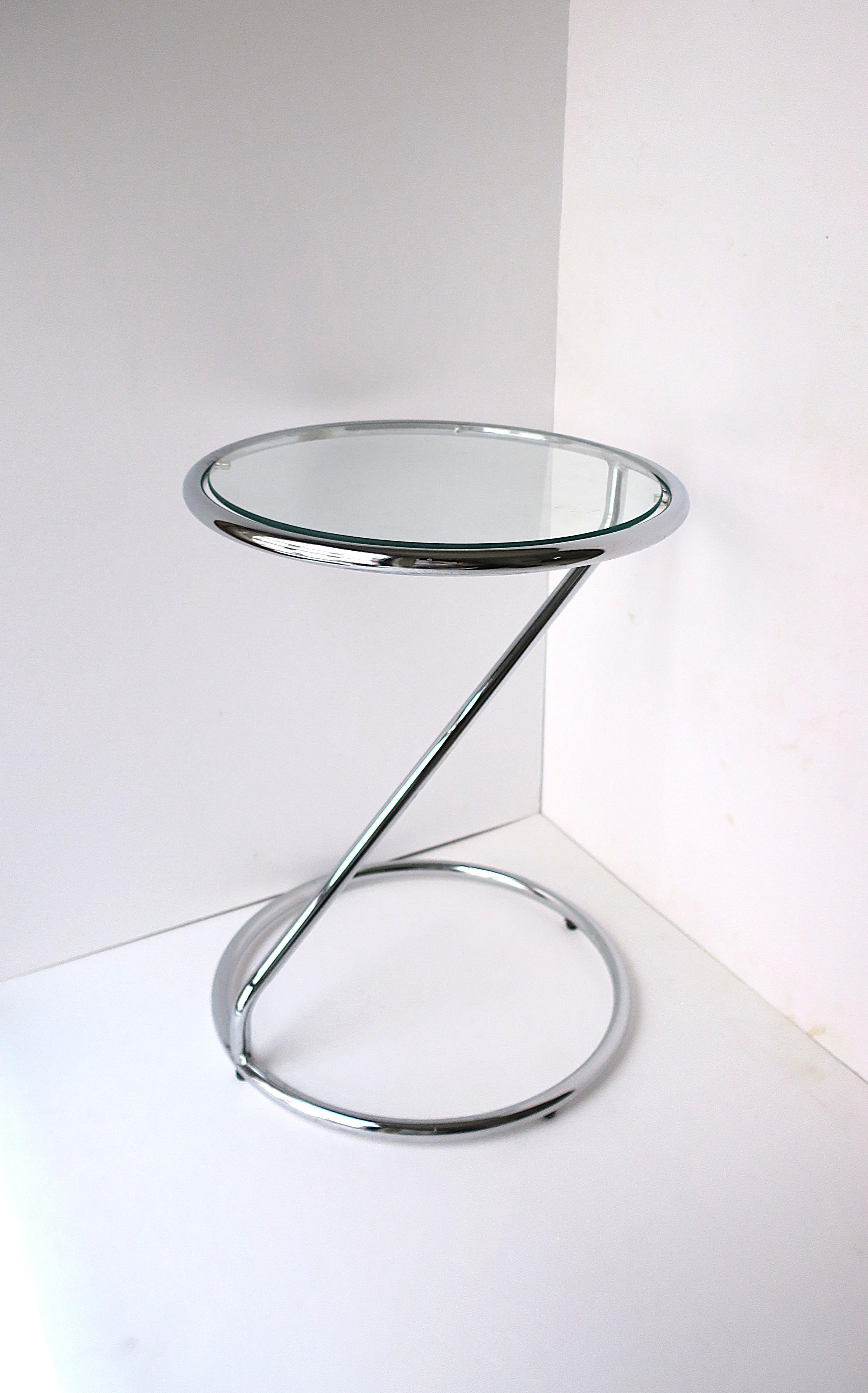 Verre Table tournante pour boissons en verre chromé en vente
