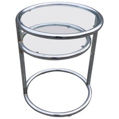 Chrome Glass Table, 1970s