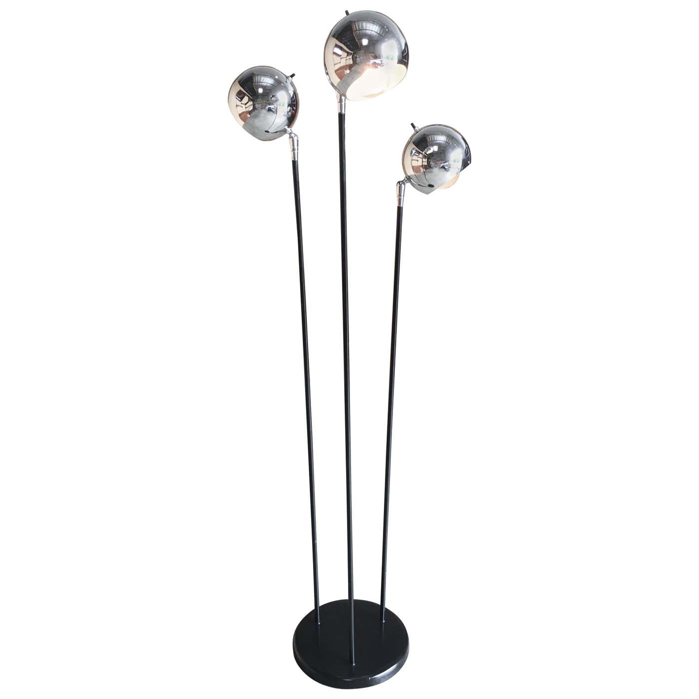 Chrome Globe Floor Lamp by Raymor For Sale at 1stDibs | globe floor ...
