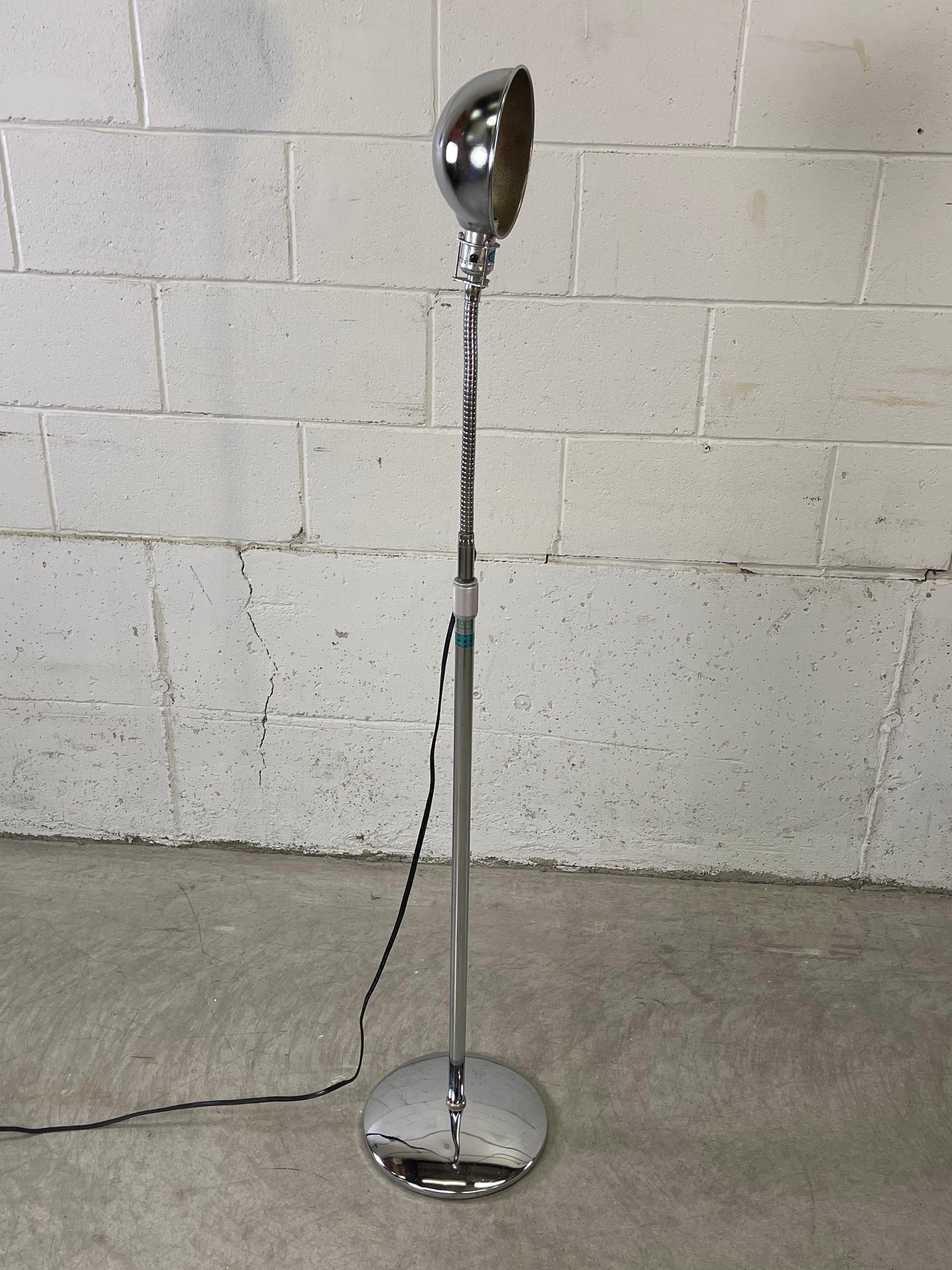 vintage chrome floor lamp