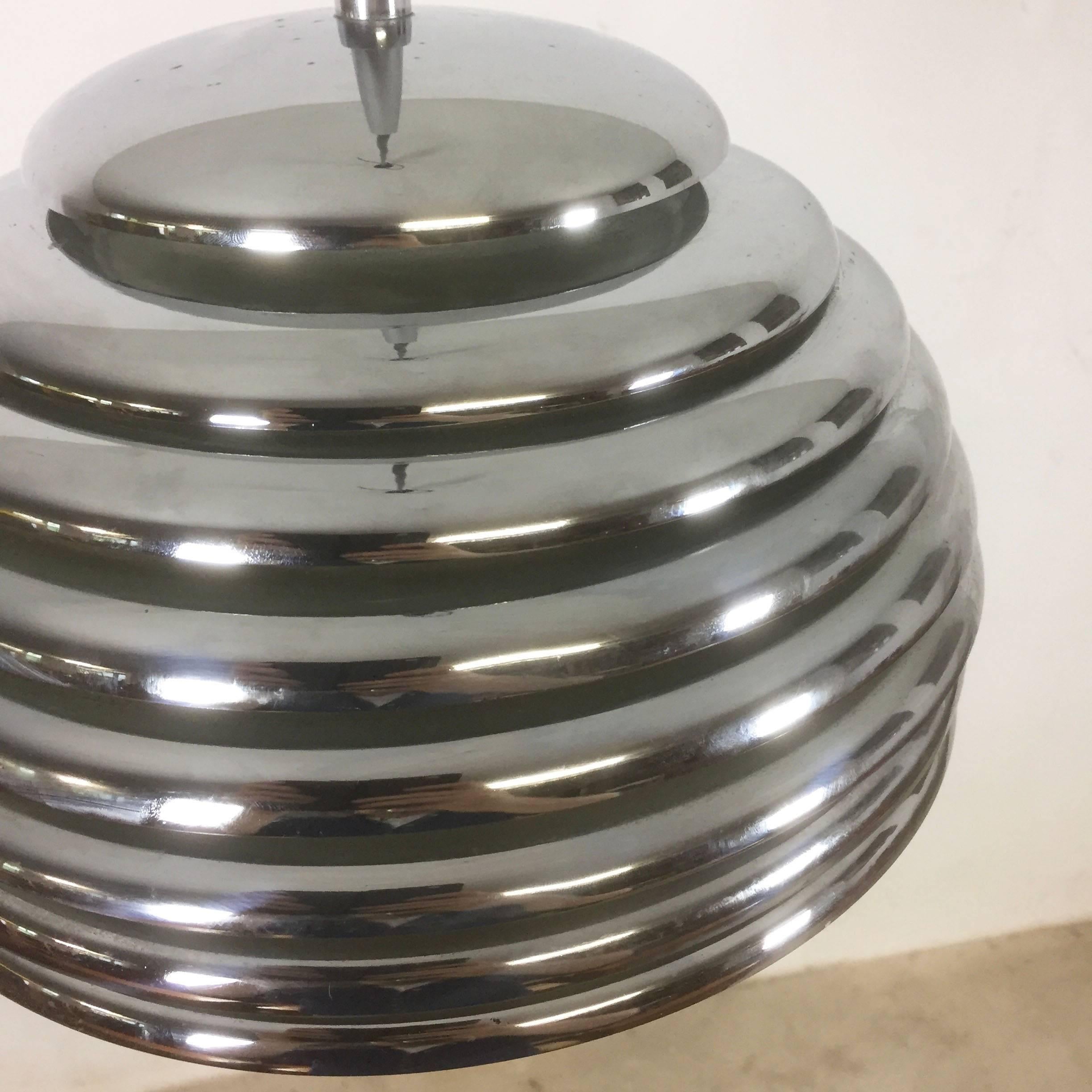 Chrome Hanging Pendant Lamp Light by Kazuo Motozawa for Staff Germany, 1960s For Sale 2