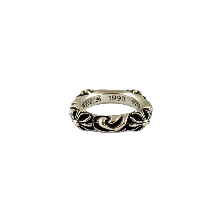 Bague Chrome Hearts Malte (Maletese) Cross En Argent - Modèle Tiny Ring - Occasion, Déjà Portée