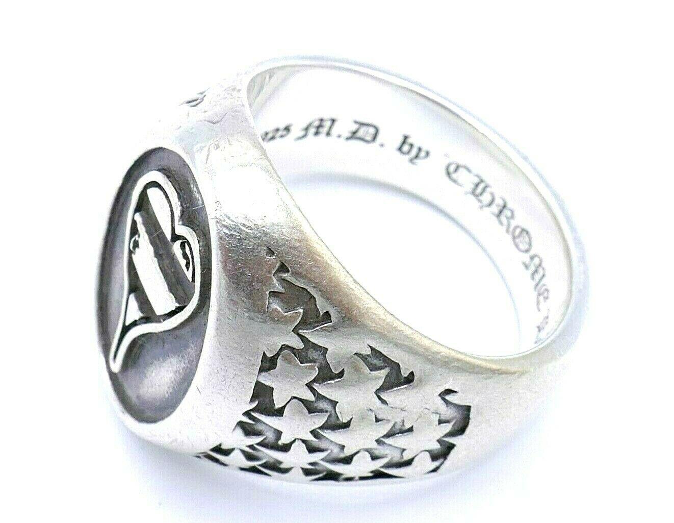 Chrome Hearts 2017 Sterling Silber Herz Sterne Ring im Zustand „Hervorragend“ in Beverly Hills, CA