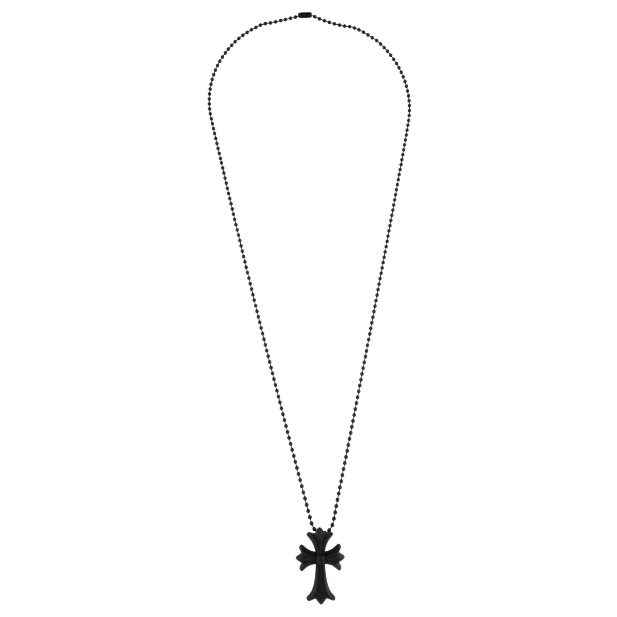 Chrome Hearts 20th Anniversary Silicon Necklace Black In Good Condition In Montreal, Quebec