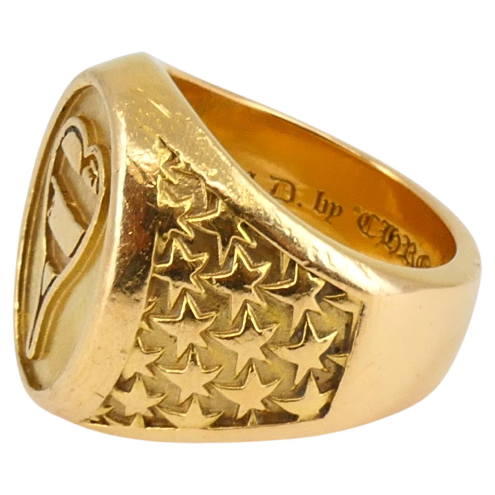 Chrome Hearts 22k Gold Matty Boy Heart Ring 2017 4