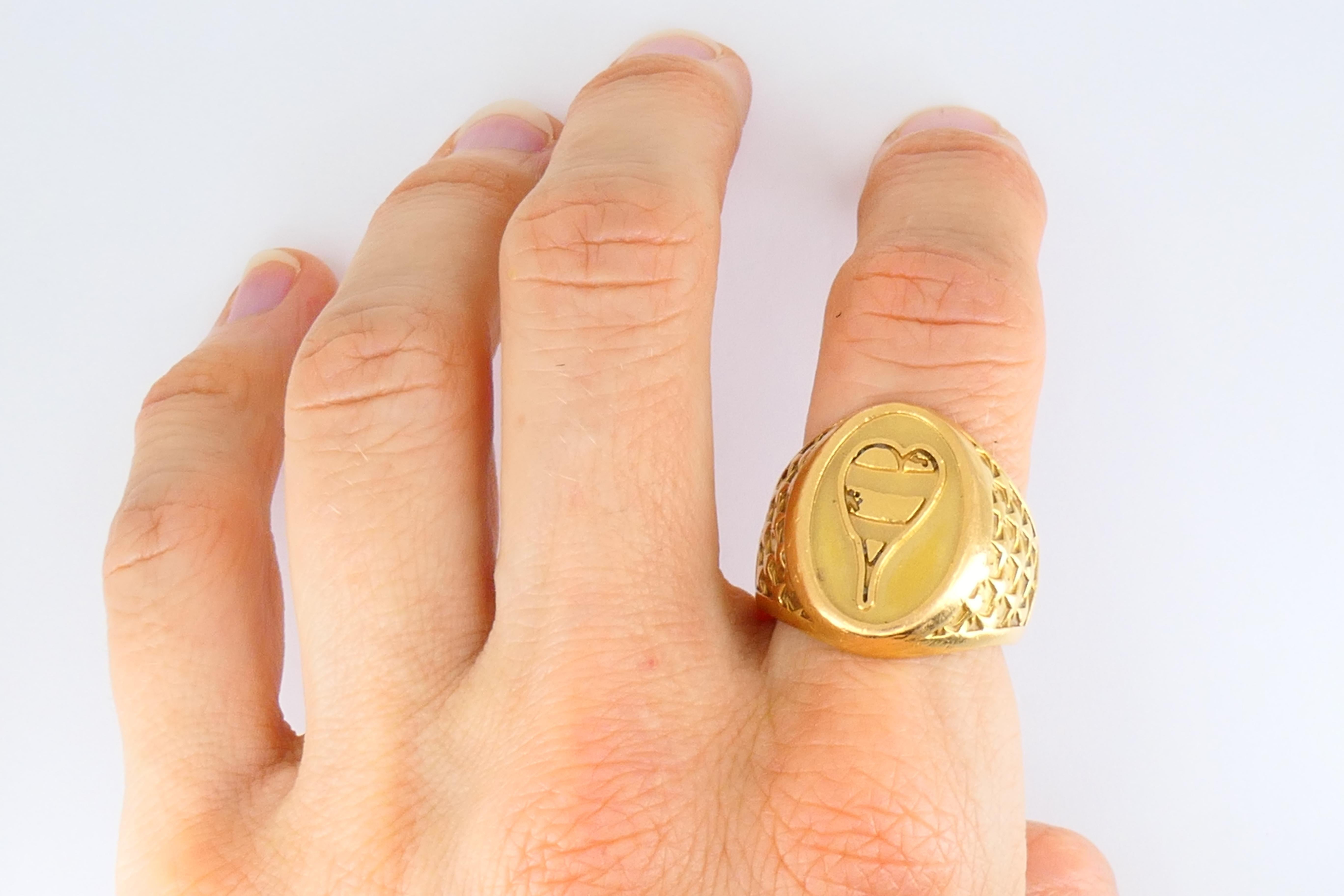 chrome hearts ring gold