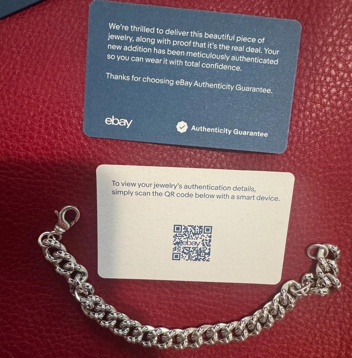 Chrome Hearts Authentic 2006 Xtra Fancy S925 Bracelet For Sale 2