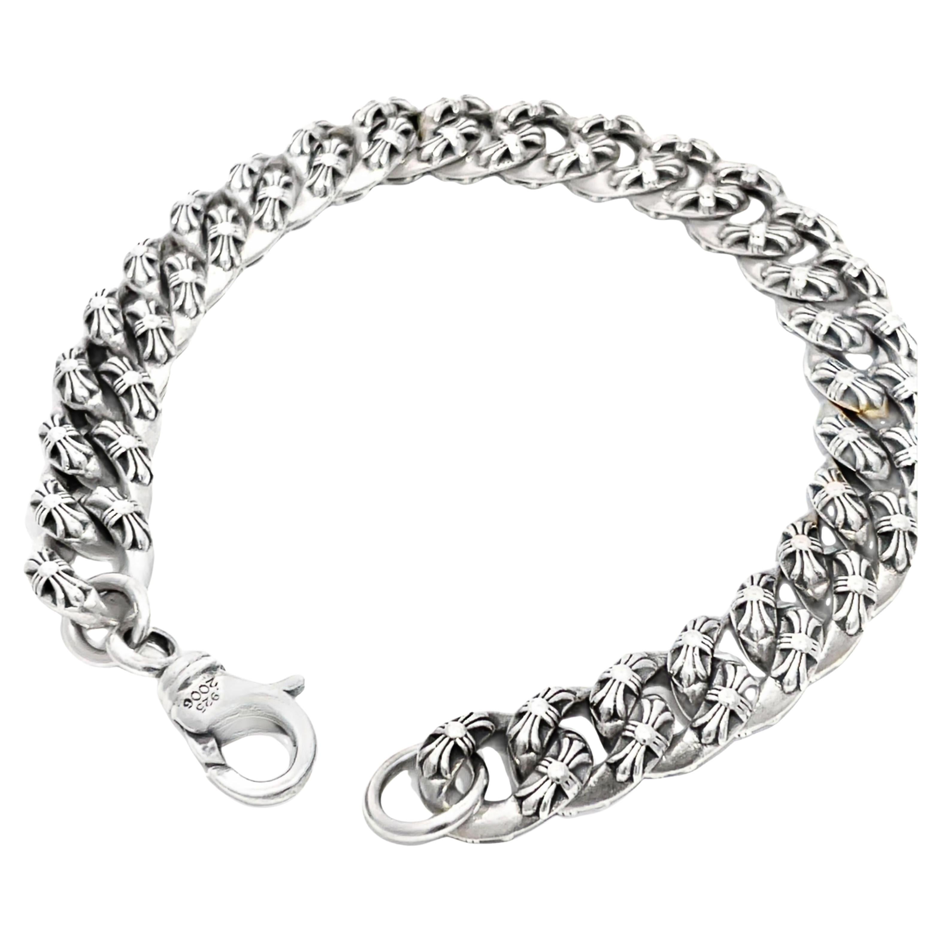 Chrome Hearts Authentic 2006 Xtra Fancy S925 Bracelet For Sale