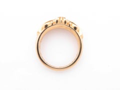 Chrome Hearts Baby Classic Floral Cross Pave Diamond 22 Karat Gold Ring