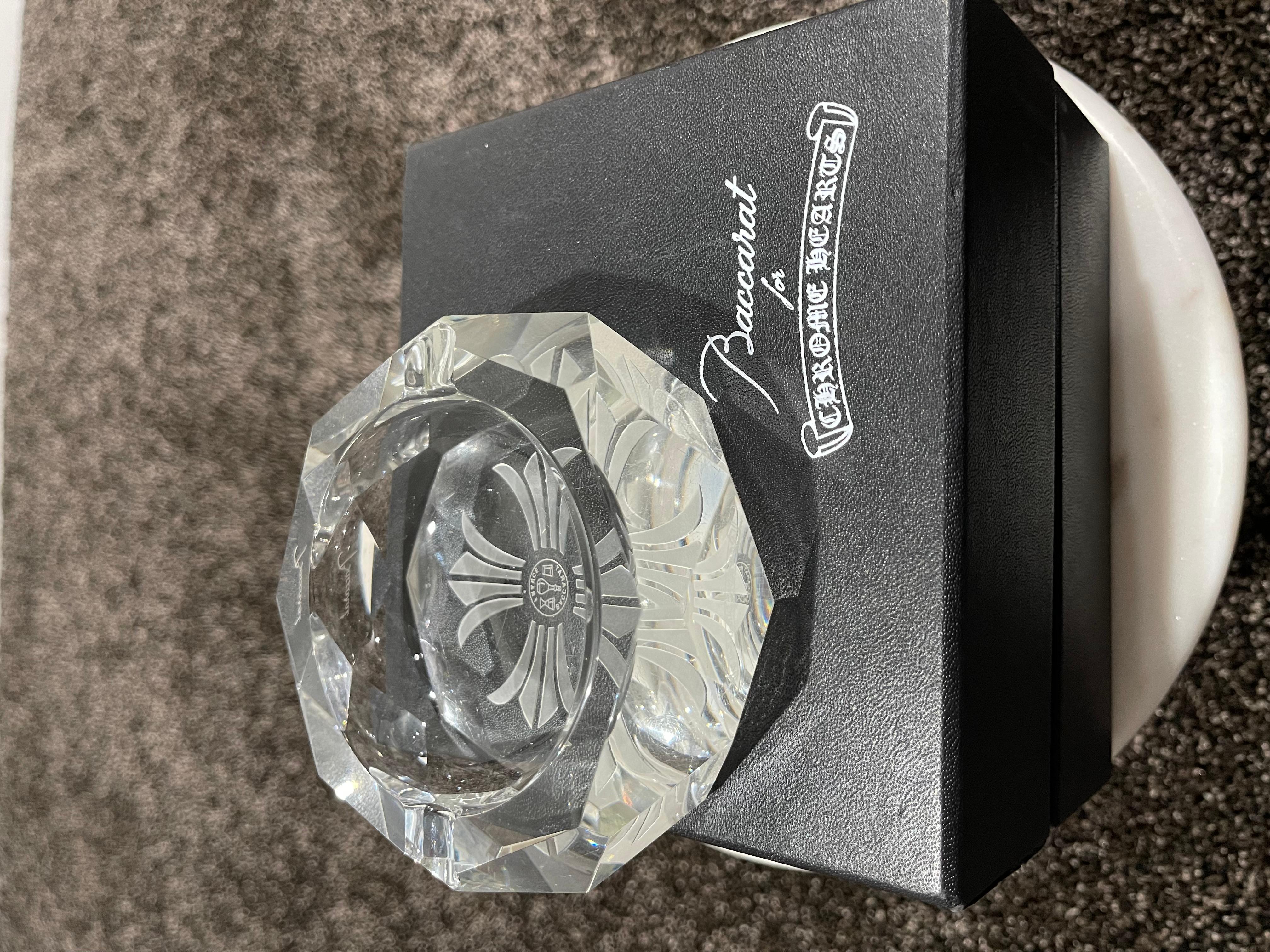 Chrome Hearts Baccarat Ashtray
Brand new w/ box (box has minor damage on side)
Very rare, hard to come by

All Sales are Final.