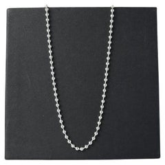 Chrome Hearts Ball Chain Necklace Silver