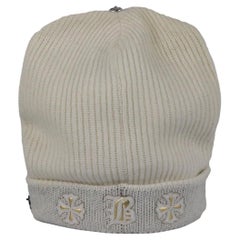 Chrome Hearts + Bella Hadid Appliquéd Ribbed Cashmere Beanie One Size