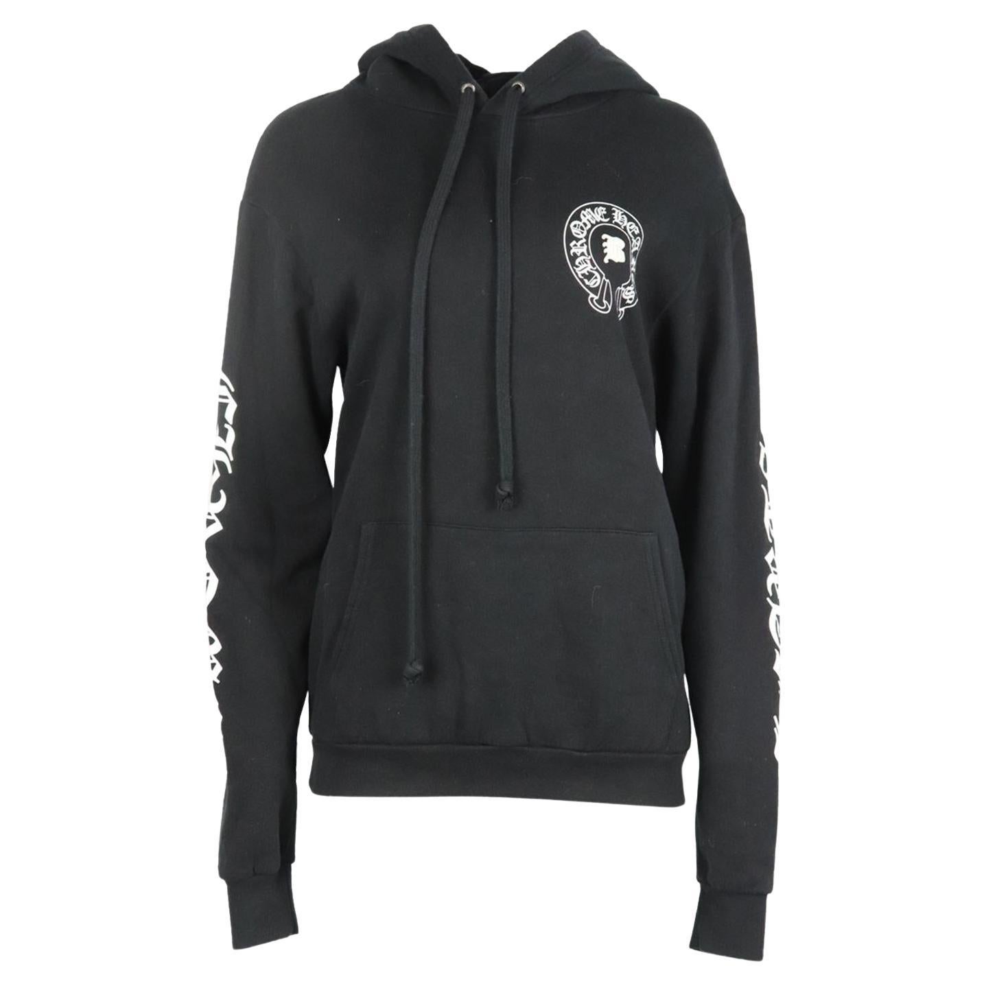 Chrome Hearts + Bella Hadid Printed Cotton Jersey Hoodie Medium