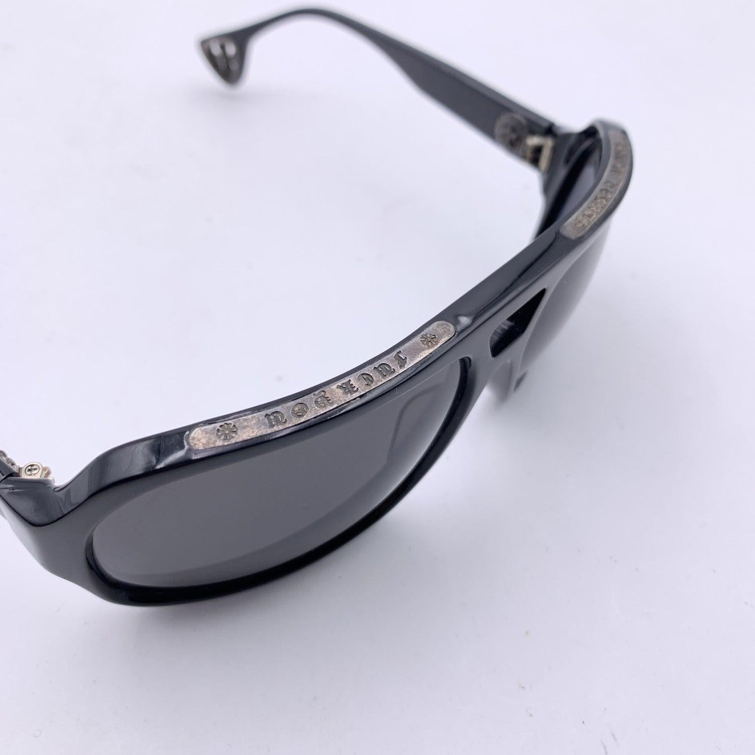 Women's or Men's Chrome Hearts Black Boink Sunglasses with Crystals 62/11 140mm