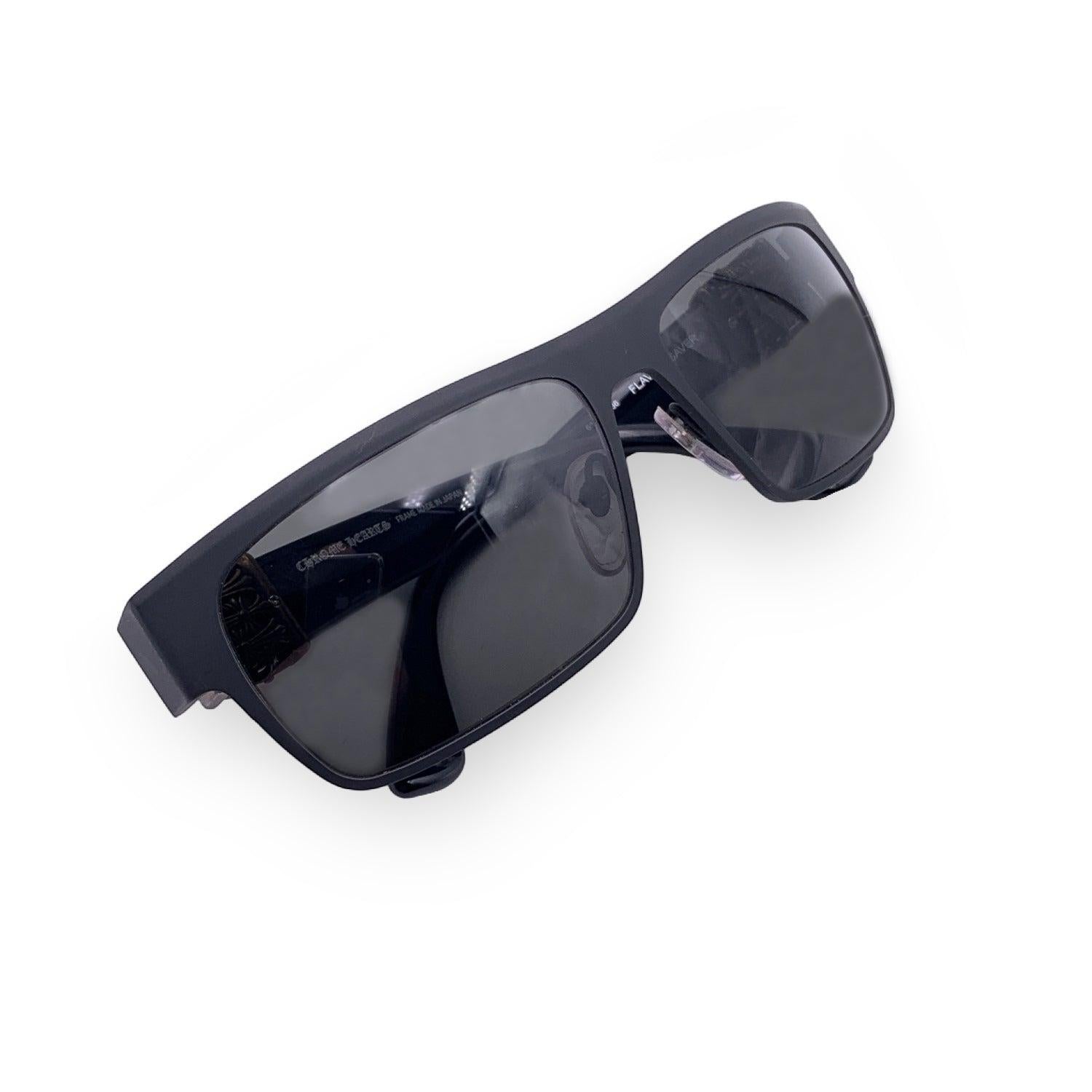 Chrome Hearts Black Flavor Saver Unisex Sunglasses 61/16 136 mm In Excellent Condition In Rome, Rome