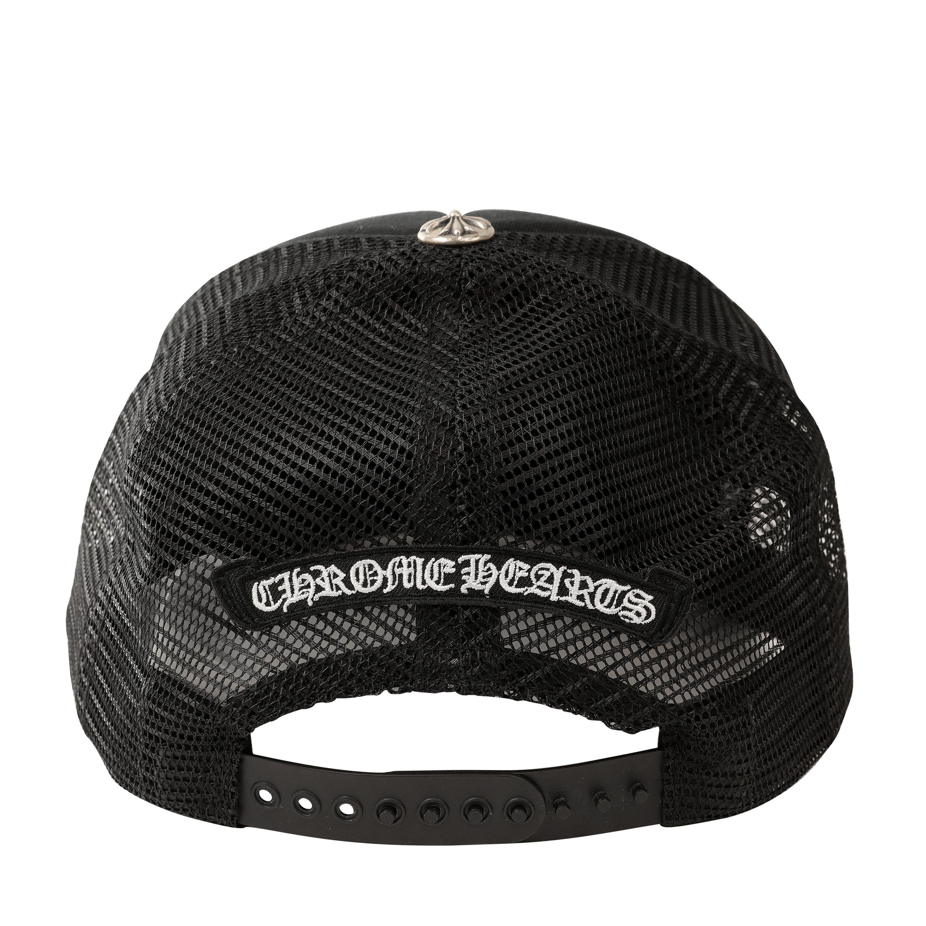 Women's or Men's Chrome Hearts Black Gold Grill Canvas Hat For Sale