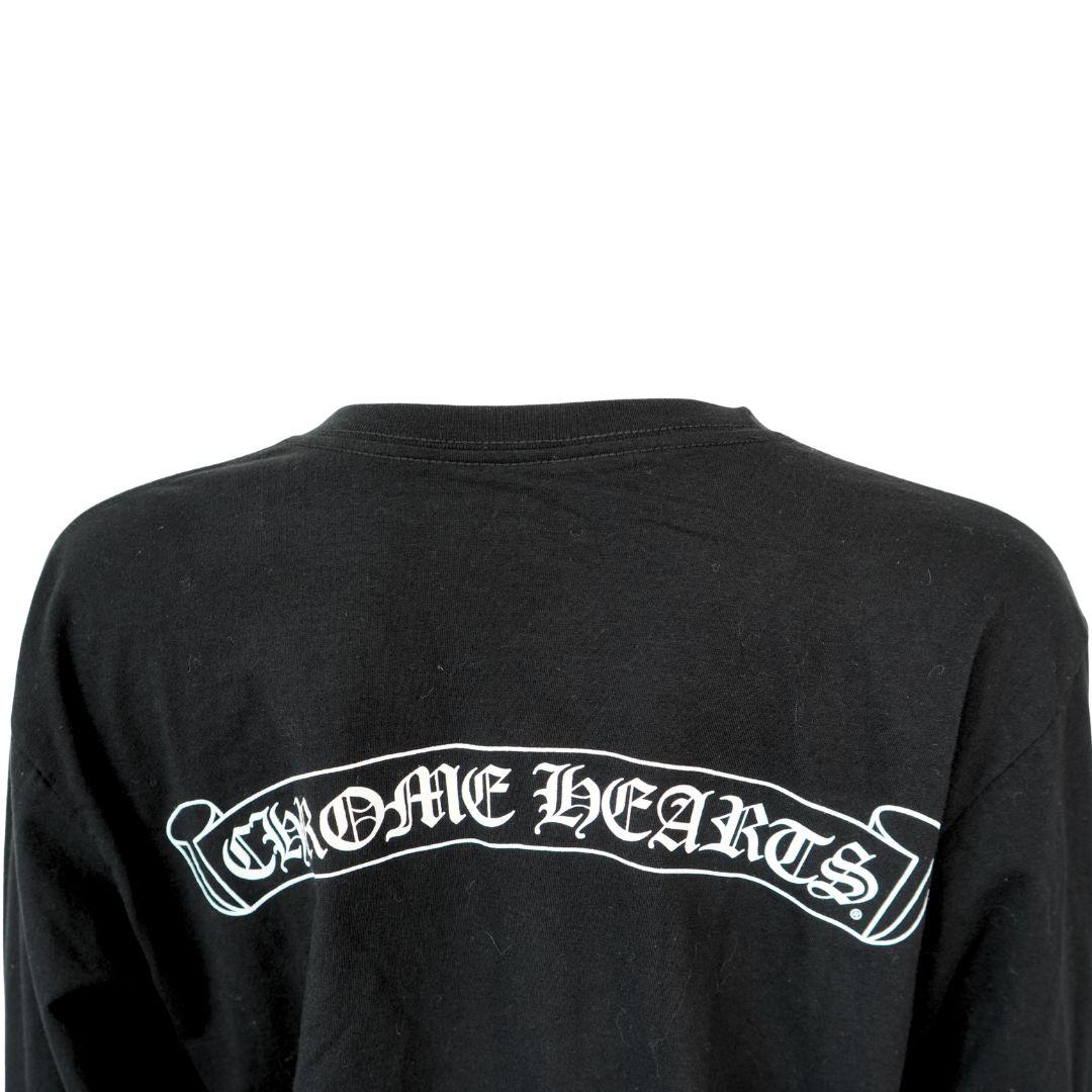Chrome Hearts Black Long Sleeve Graphic Pocket Tee Neuf - En vente à Beverly Hills, CA