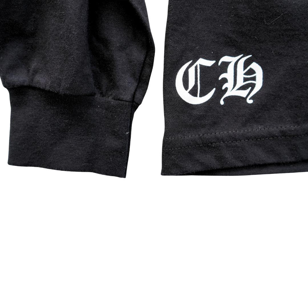Chrome Hearts Black Long Sleeve Graphic Pocket Tee en vente 1