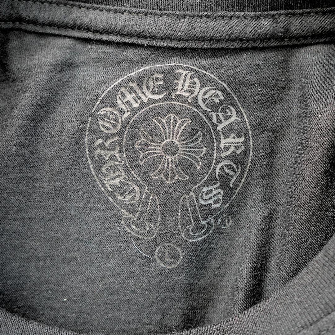 Chrome Hearts Black Long Sleeve Graphic Pocket Tee en vente 2