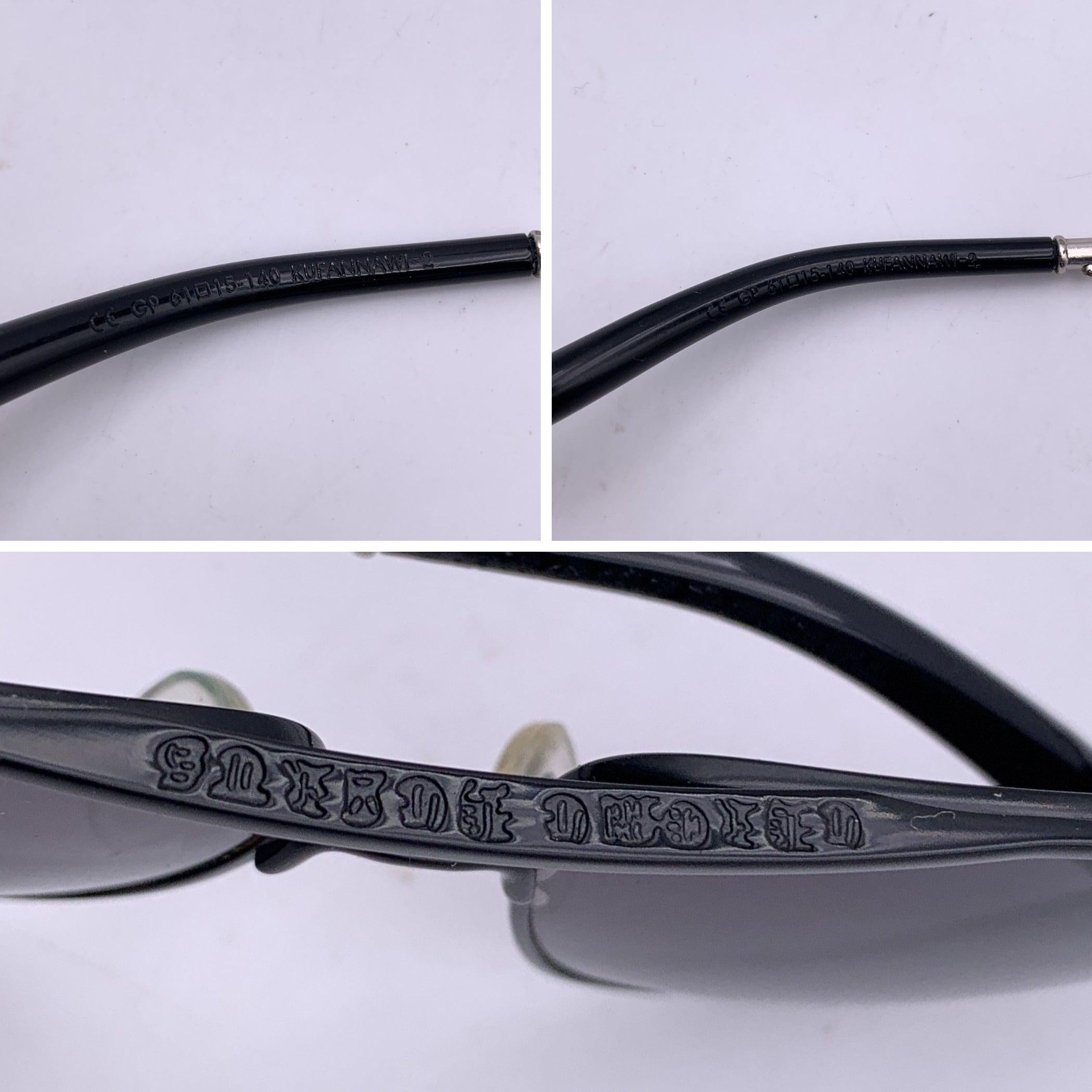 Women's Chrome Hearts Black Metal Kufannawii 2 Sunglasses 61/15 140mm