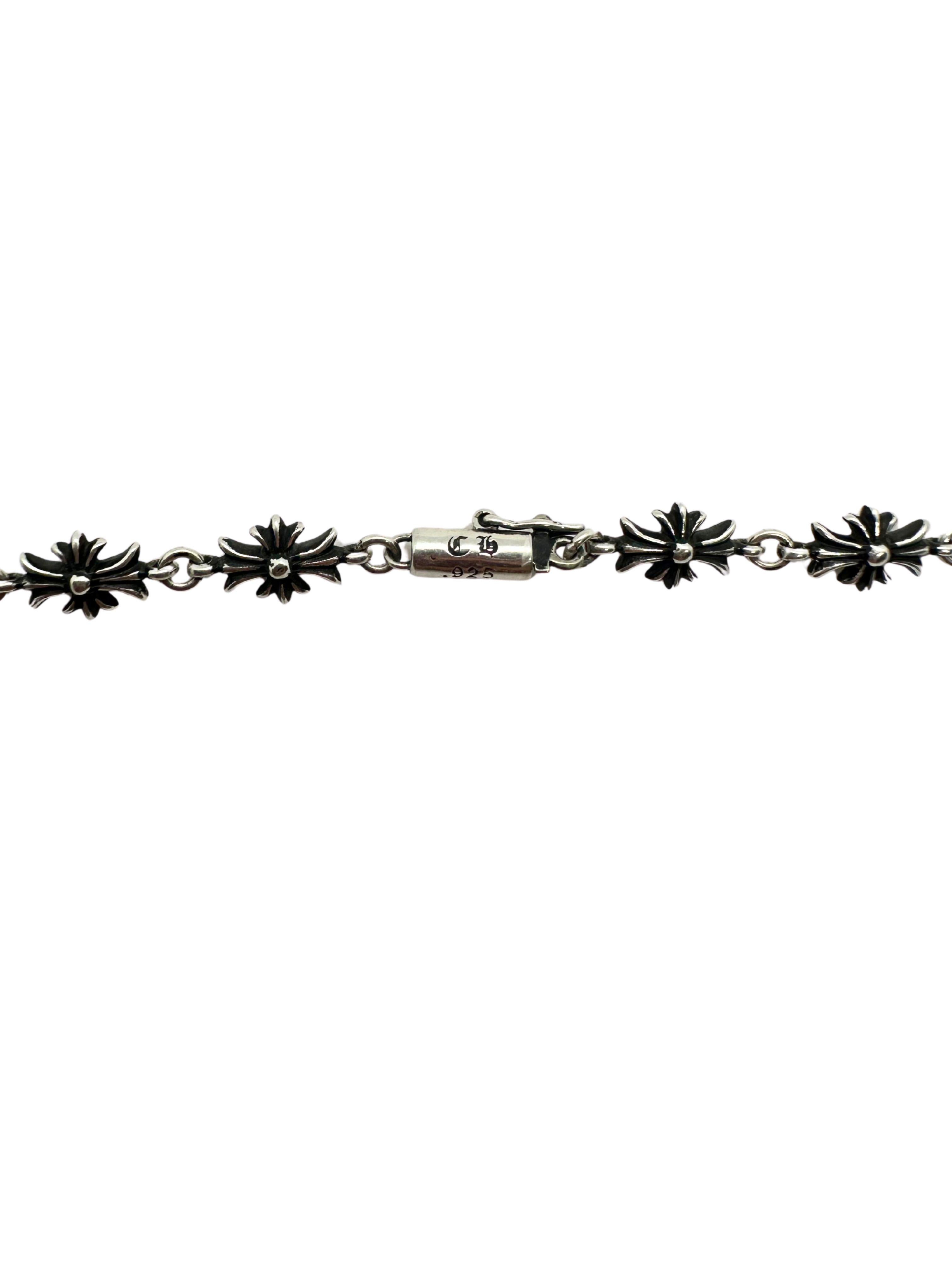 Collana con ciondolo e croce Chrome Hearts in argento sterling nero A. Link in vendita 3