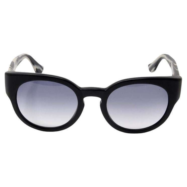 Chrome Hearts Black White Matte Striped Sterling Silver Eye So Shady Sunglasses For Sale