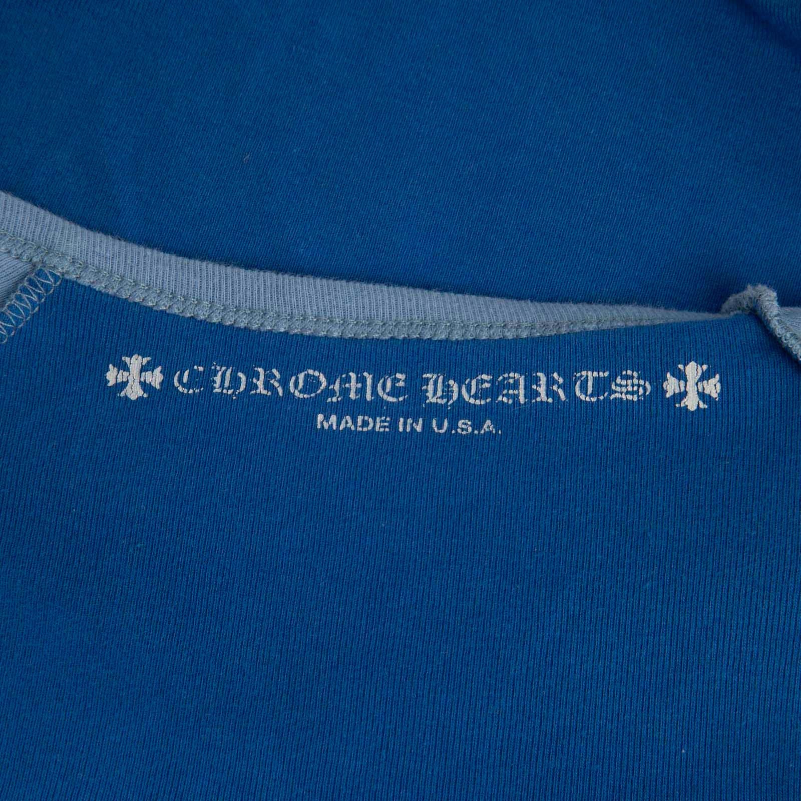 Camiseta azul con logotipo Chrome Hearts Talla S en Bueno estado para la venta en London, GB