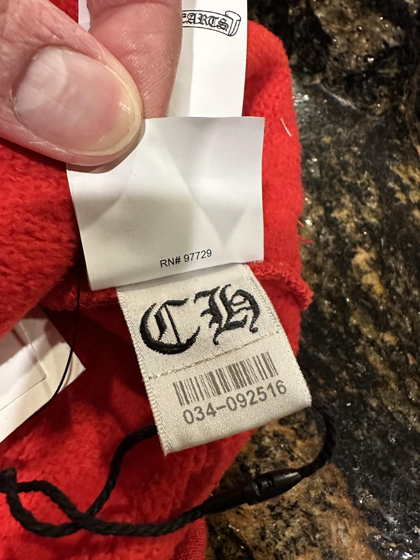 Chrome Hearts Cemetery Three Cross Logo Embroidered Red Shorts For Sale 7