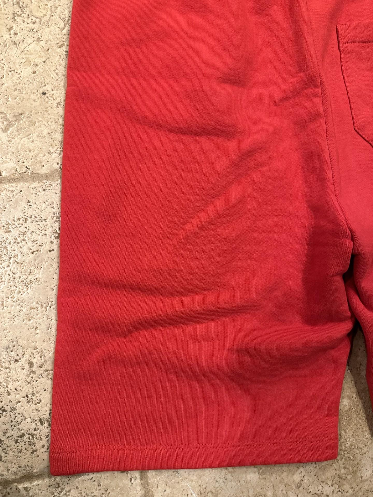 Chrome Hearts Cemetery Three Cross Logo Embroidered Red Shorts For Sale 2