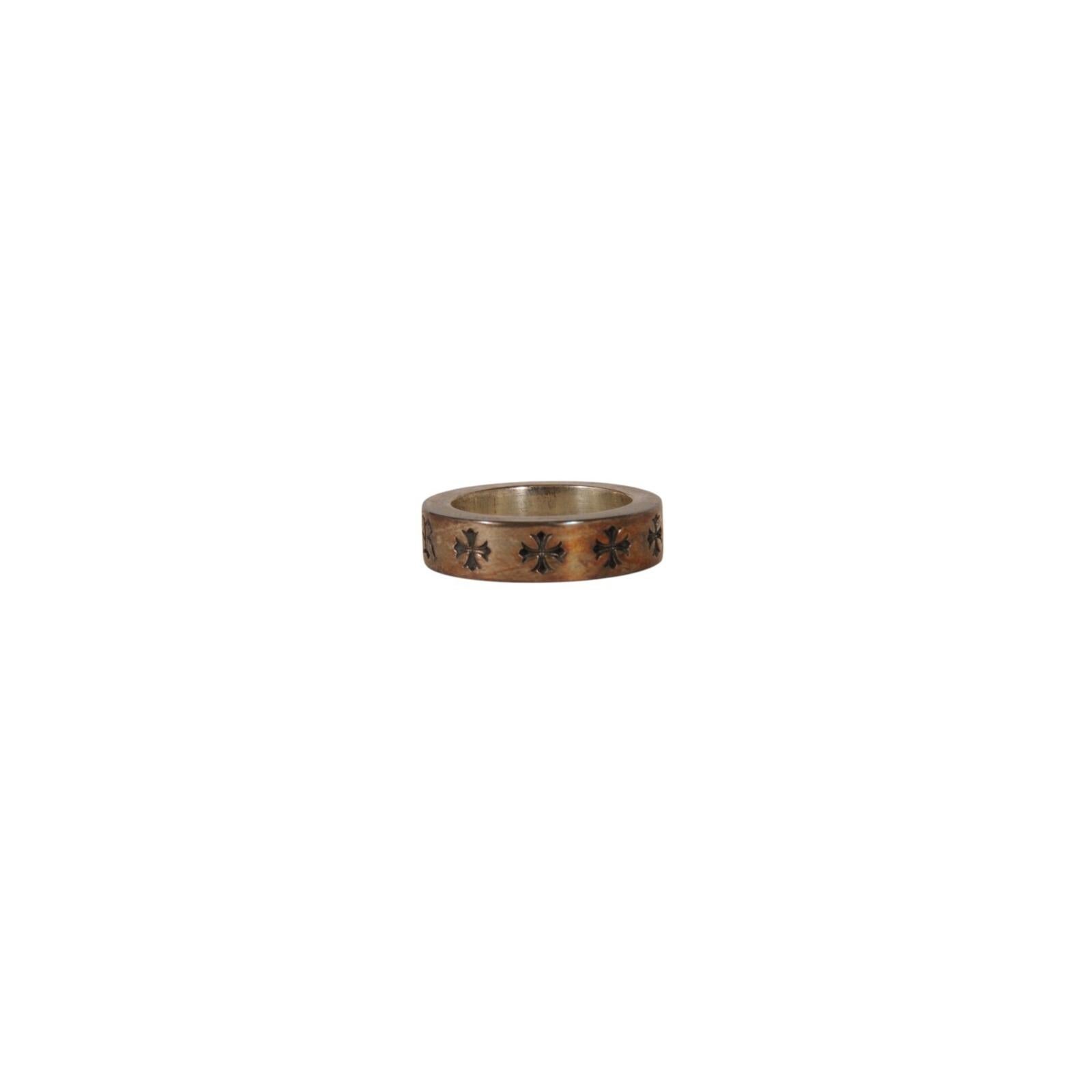 Chrome Hearts CH Forever Spacer Ringer .925 Silber Größe US 6 Kreuz Stern Dolch im Angebot 1