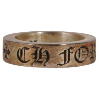 Chrome Hearts CH Forever Spacer Ringer .925 Silver Taglia US 6 Croce Stella Pugnale