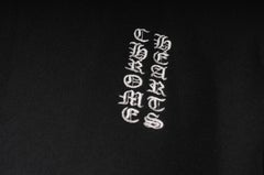 Chrome Hearts Cropped Logo Sweatshirt Medium Schwarz Baumwolle Scroll Logo Sweater