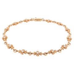 Chrome Hearts Cross Symbol Diamond 22 Karat Gold Bracelet