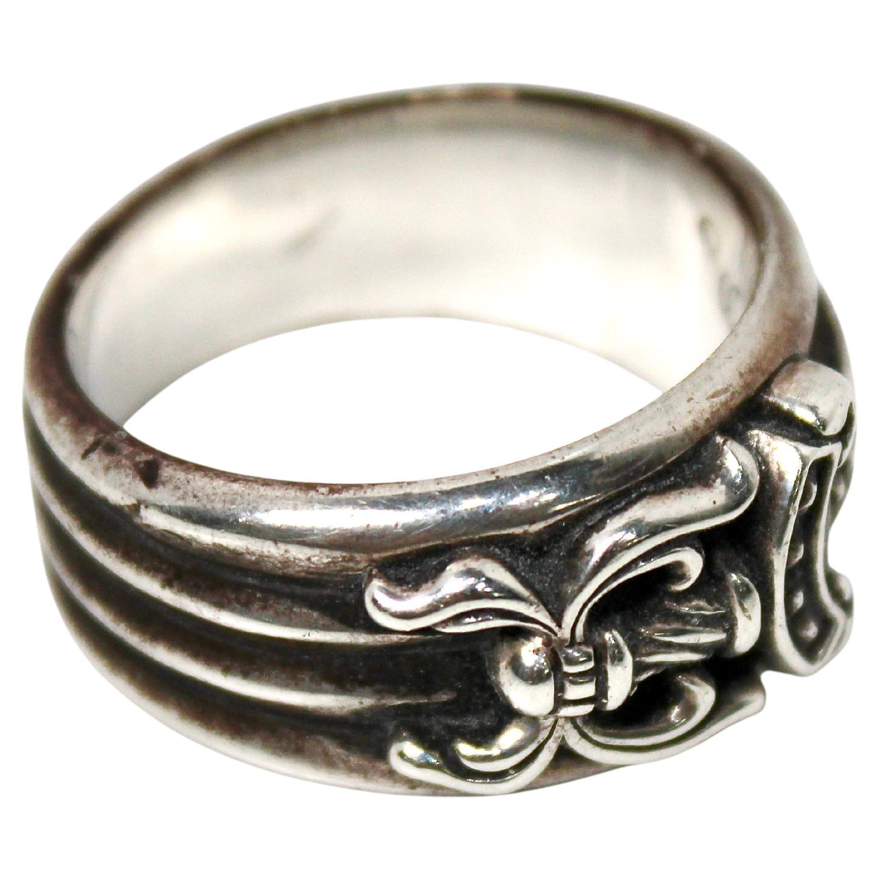 Chrome Hearts Dagger Sterling Silver Ring circa 1992 For Sale at