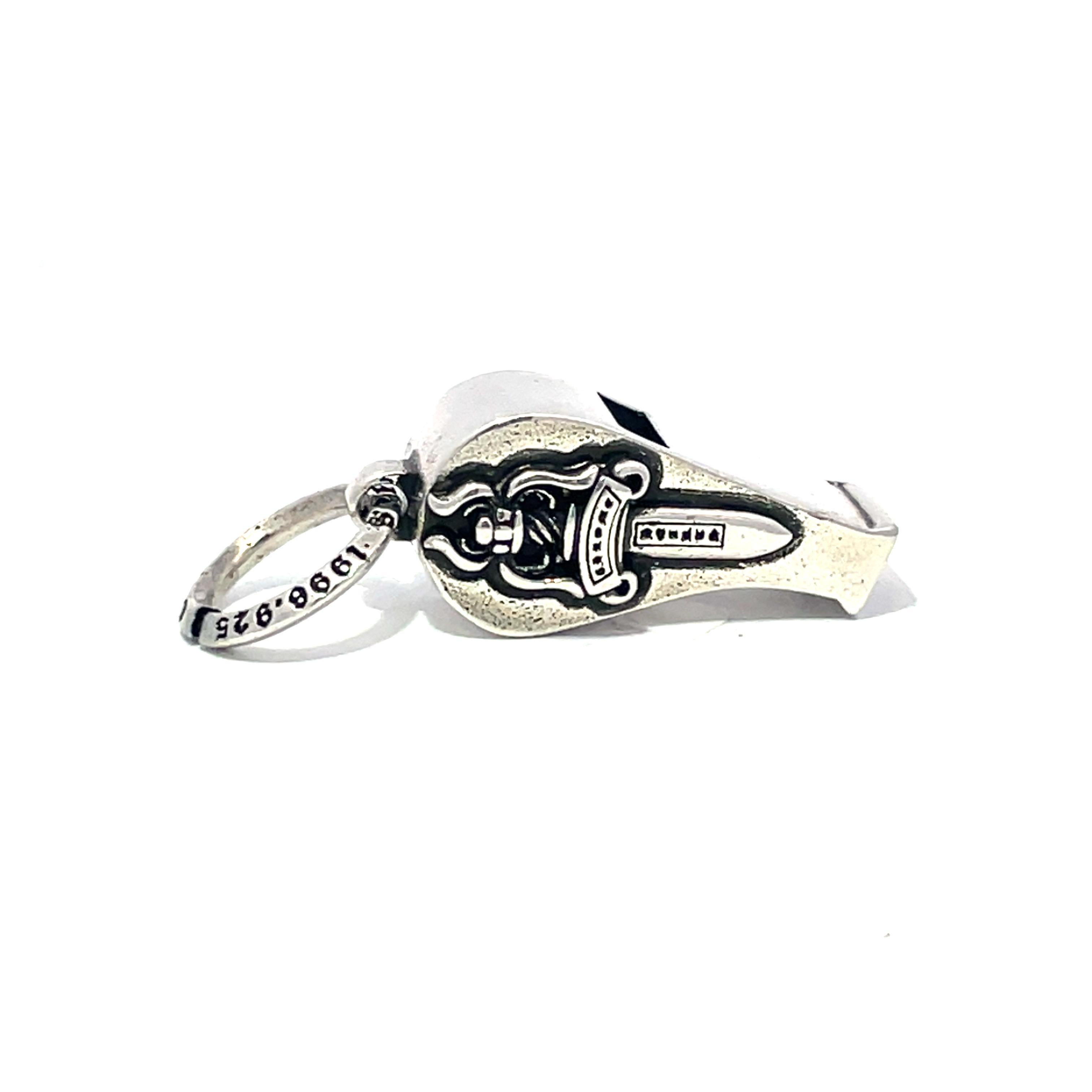 Chrome Hearts daga Silbato Colgante Charm s925 en Excelente estado para la venta en New York, NY