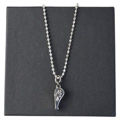 Chrome Hearts Dagger Whistle Pendant Necklace Silver