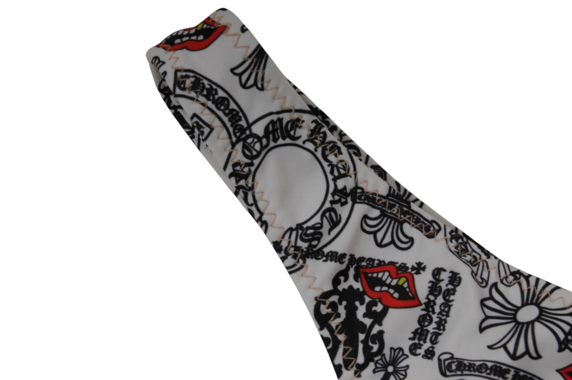 Braguita de bikini Chrome Hearts bañada en azul Matty Boy Blanco Negro Rojo Chomper en Nuevo estado para la venta en North Miami, FL