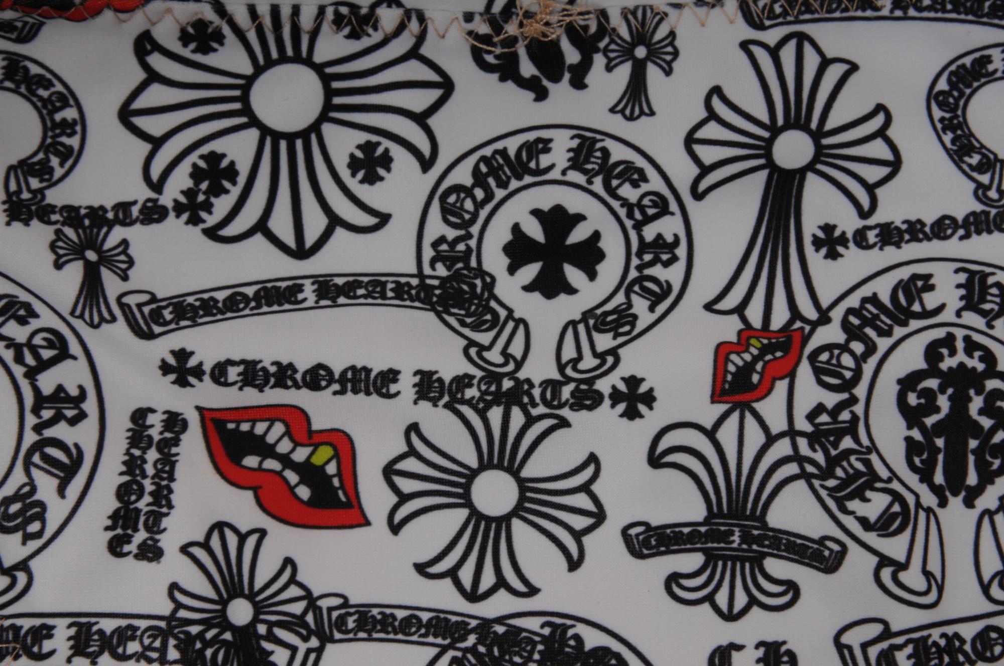 Braguita de bikini Chrome Hearts bañada en azul Matty Boy Blanco Negro Rojo Chomper en venta 2