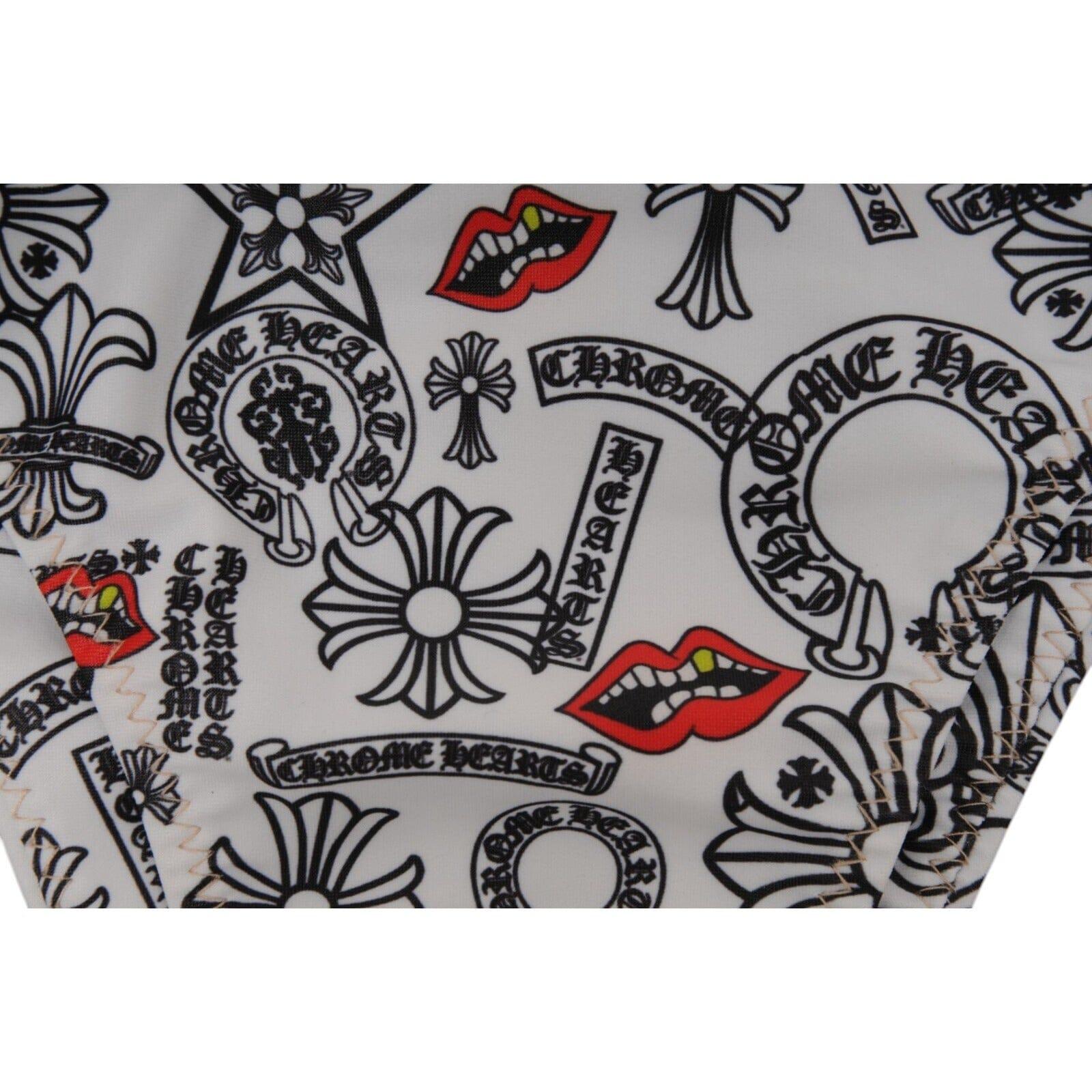 Chrome Hearts Dipped in Blue Matty Boy Bikini Bottoms White Black Red Chomper For Sale 1