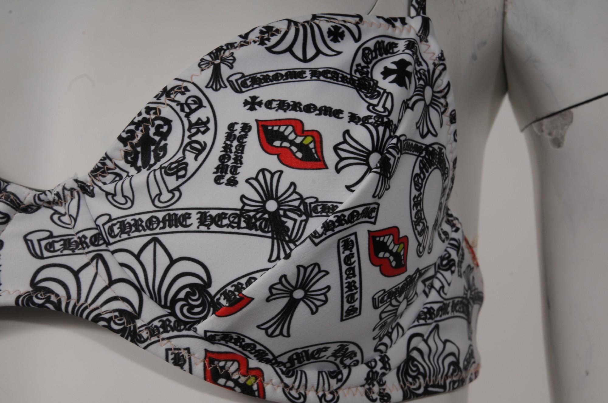 Top de bikini Chrome Hearts bañado en azul Matty Boy Blanco Negro Rojo Chomper Gris en venta