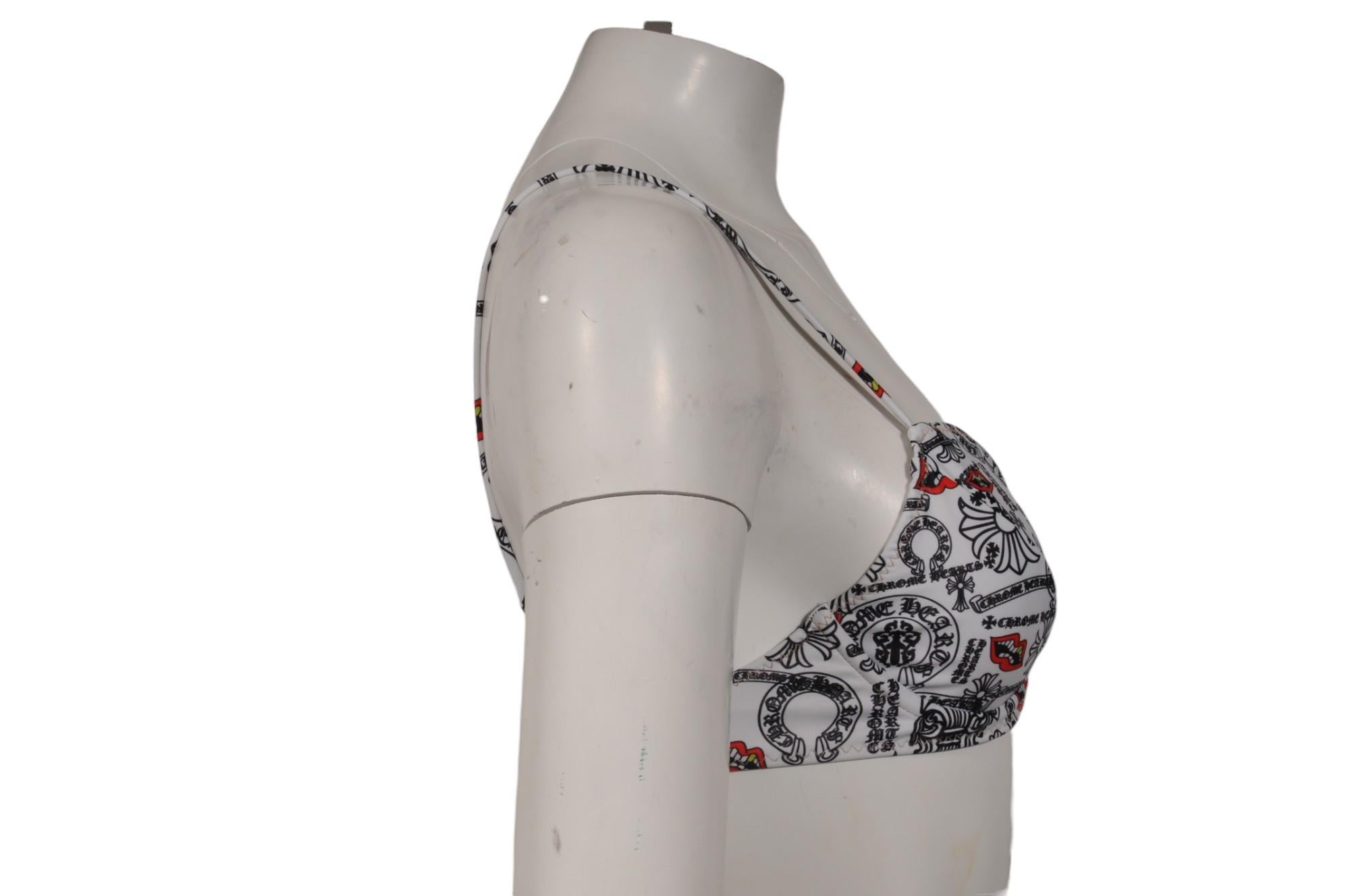 Top de bikini Chrome Hearts bañado en azul Matty Boy Blanco Negro Rojo Chomper en venta 1