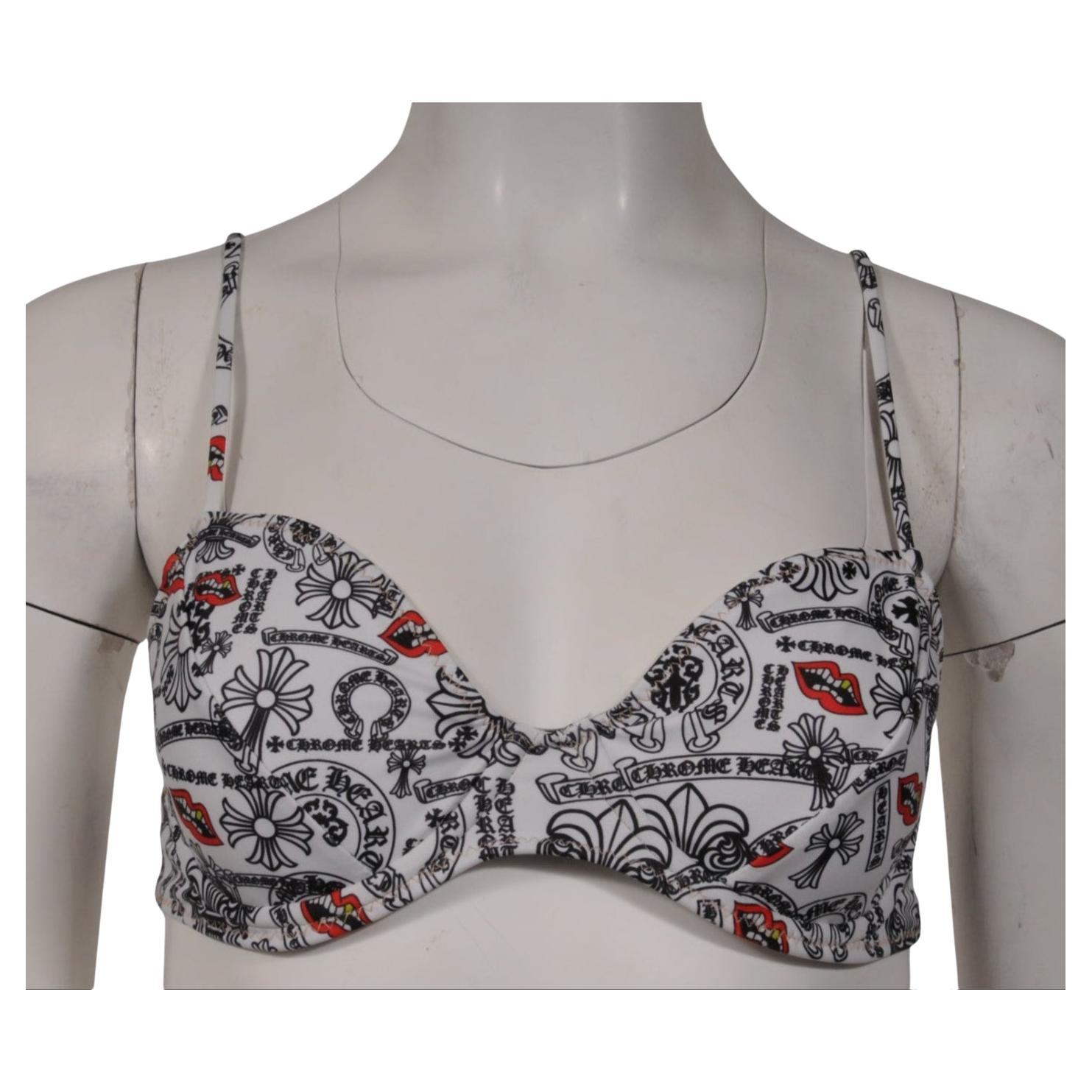 Top de bikini Chrome Hearts bañado en azul Matty Boy Blanco Negro Rojo Chomper en venta