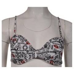Top de bikini Chrome Hearts bañado en azul Matty Boy Blanco Negro Rojo Chomper