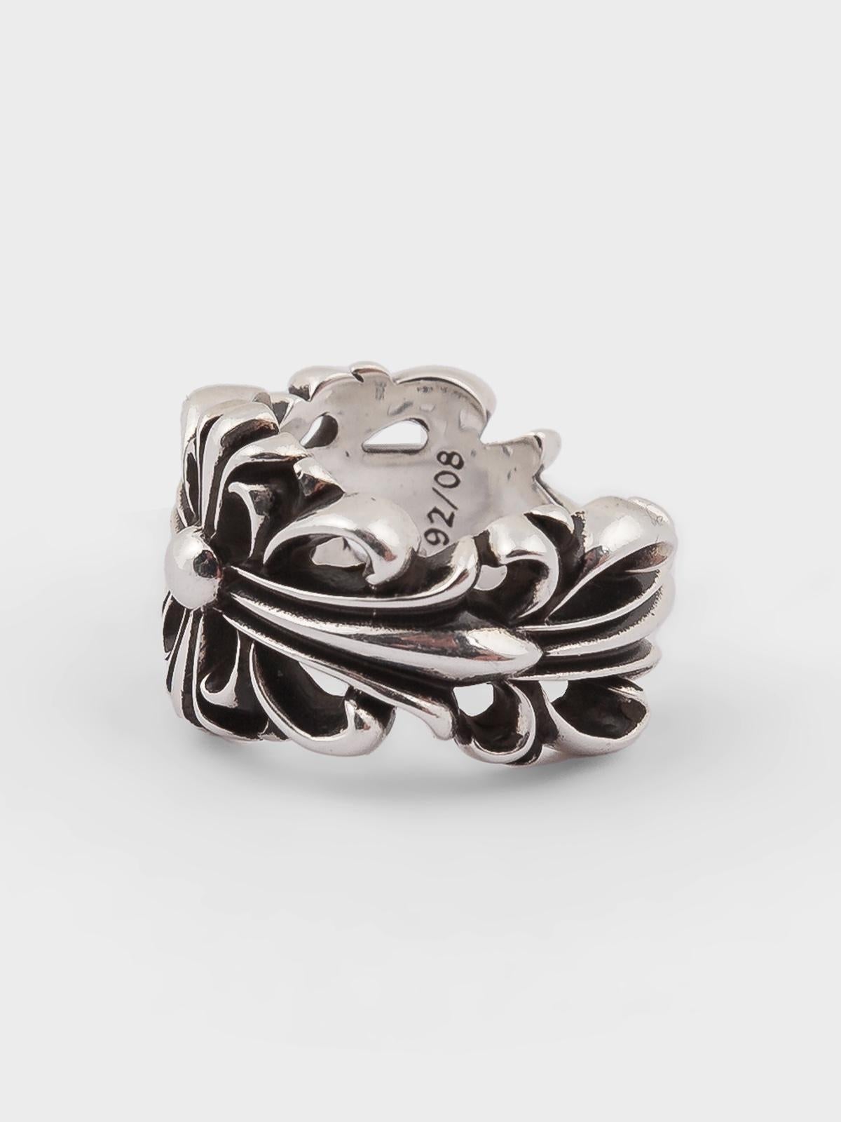 ✓ Authenticated

Our trained in-house authentication experts have reviewed this item to ensure that it is original. We guarantee its authenticity.

Here is a gently used Double Floral Ring from Chrome Hearts.

Condition: Like new 

