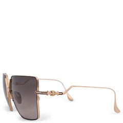 CHROME HEARTS gold metal STEPHDOGG OVERSIZED Sunglasses