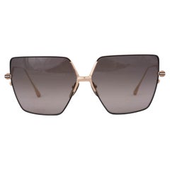 CHROME HEARTS gold metal STEPHDOGG OVERSIZED Sunglasses