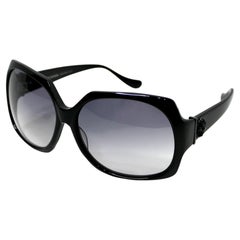 Chrome Hearts "Golden Valley" Black Oversized Sunglasses circa Y2K