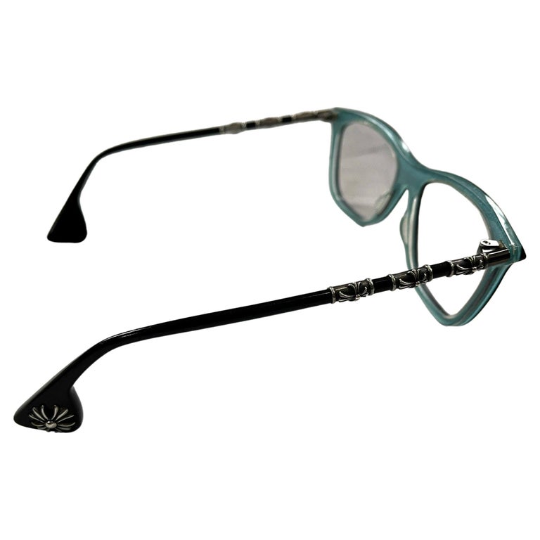 Chrome Hearts "Head Frost" Teal Glasses For Sale at 1stDibs