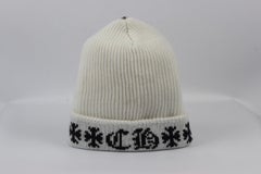 Chrome Hearts Intarsia Ribbed Cashmere Beanie One Size