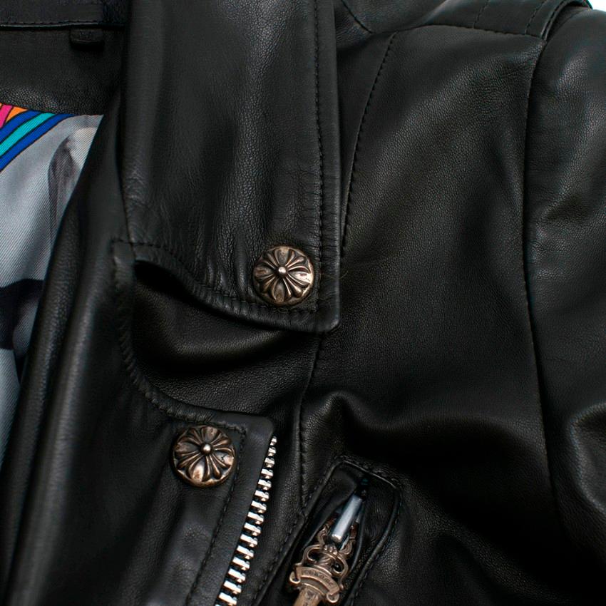 Veste motard en cuir Chrome Hearts M 1